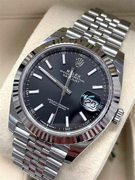 Rolex stainless steel date watch